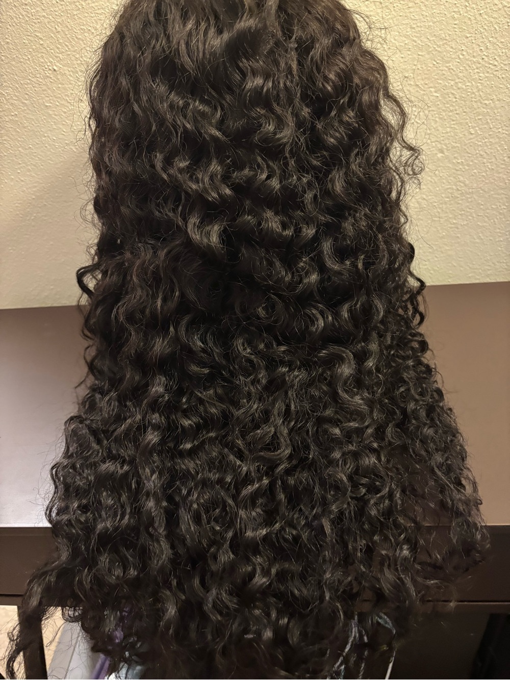 Deep Curly Lace Front Wig - Natural Black
Synthetic Blend
Approx. 23” Long